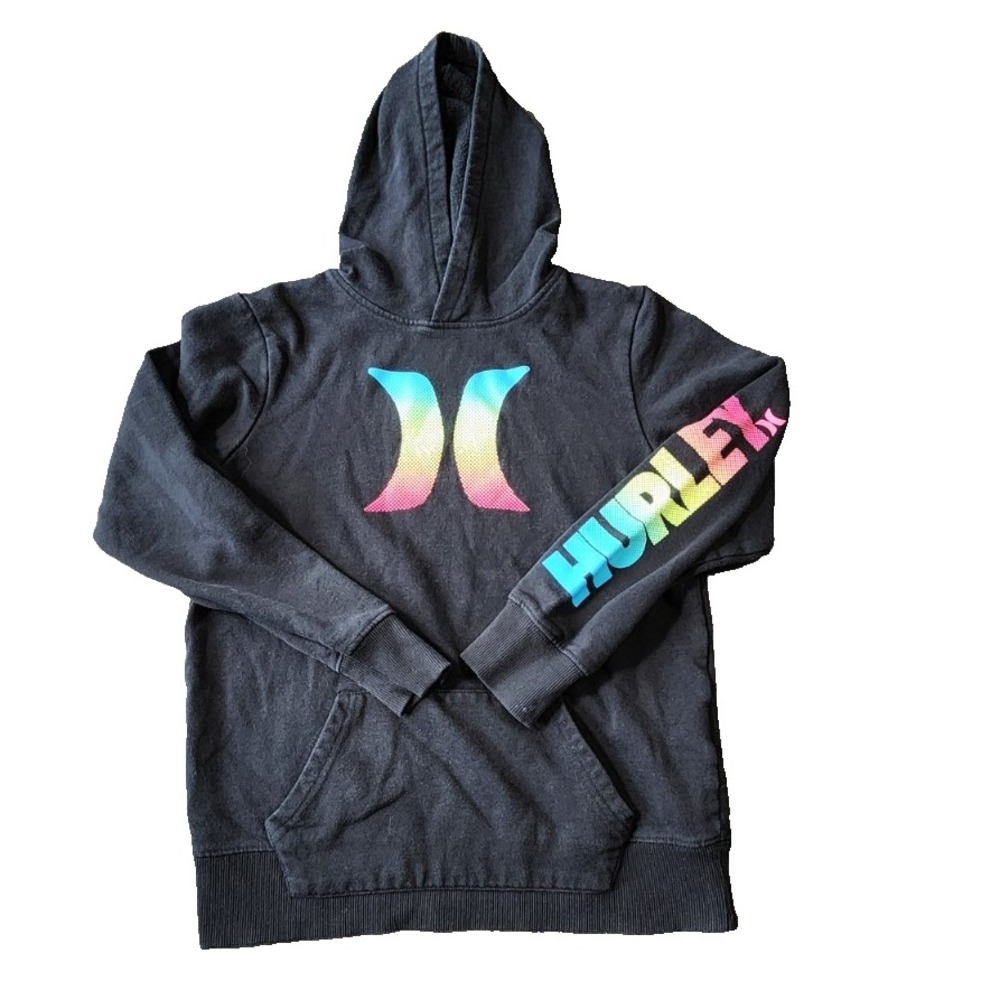 Hurley Black Hoodie Boys Size L‎